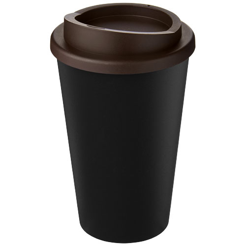 Gobelet publicitaire recyclé 350ml Americano® Noir et Marron